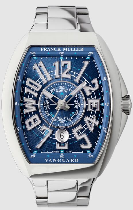 Franck Muller VANGUARD MARINER Replica Watch V41SCDTYTMAR OACAC Blue